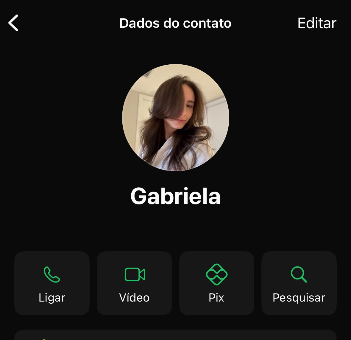 Passo 1: Abra a conversa no WhatsApp